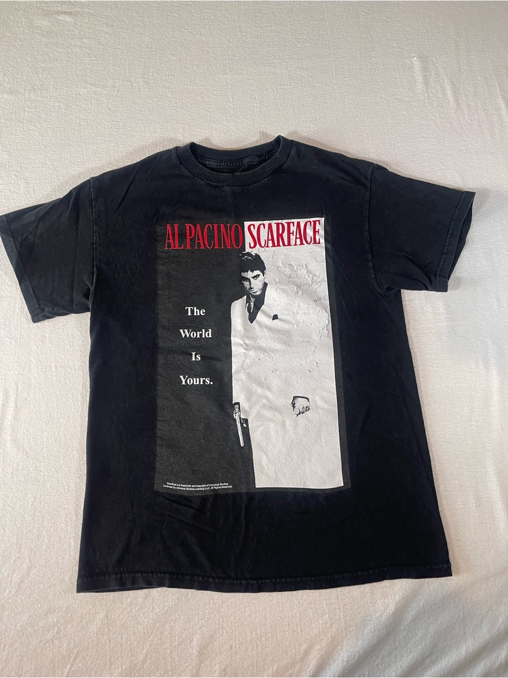 Scarface Al Pacino Black Graphic Short Sleeve Tee